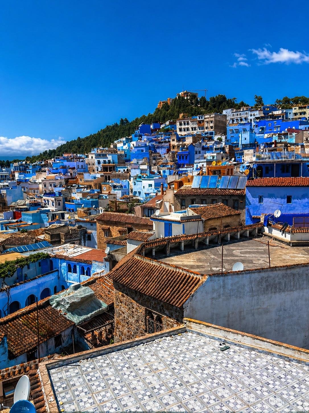 The blue streets of Chefchaouen